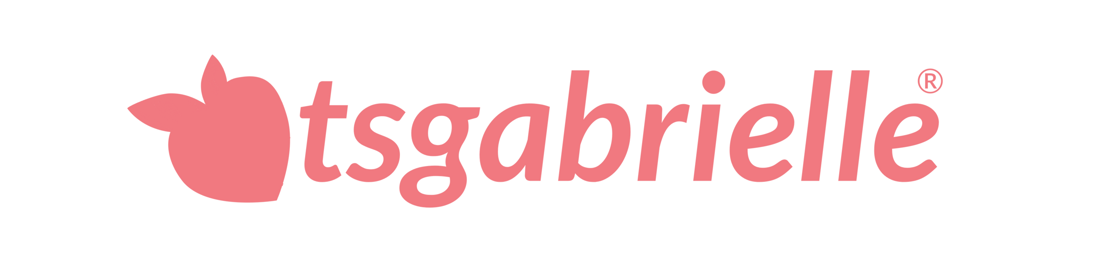 Logo of tsgabrielle with a pink design on a white background