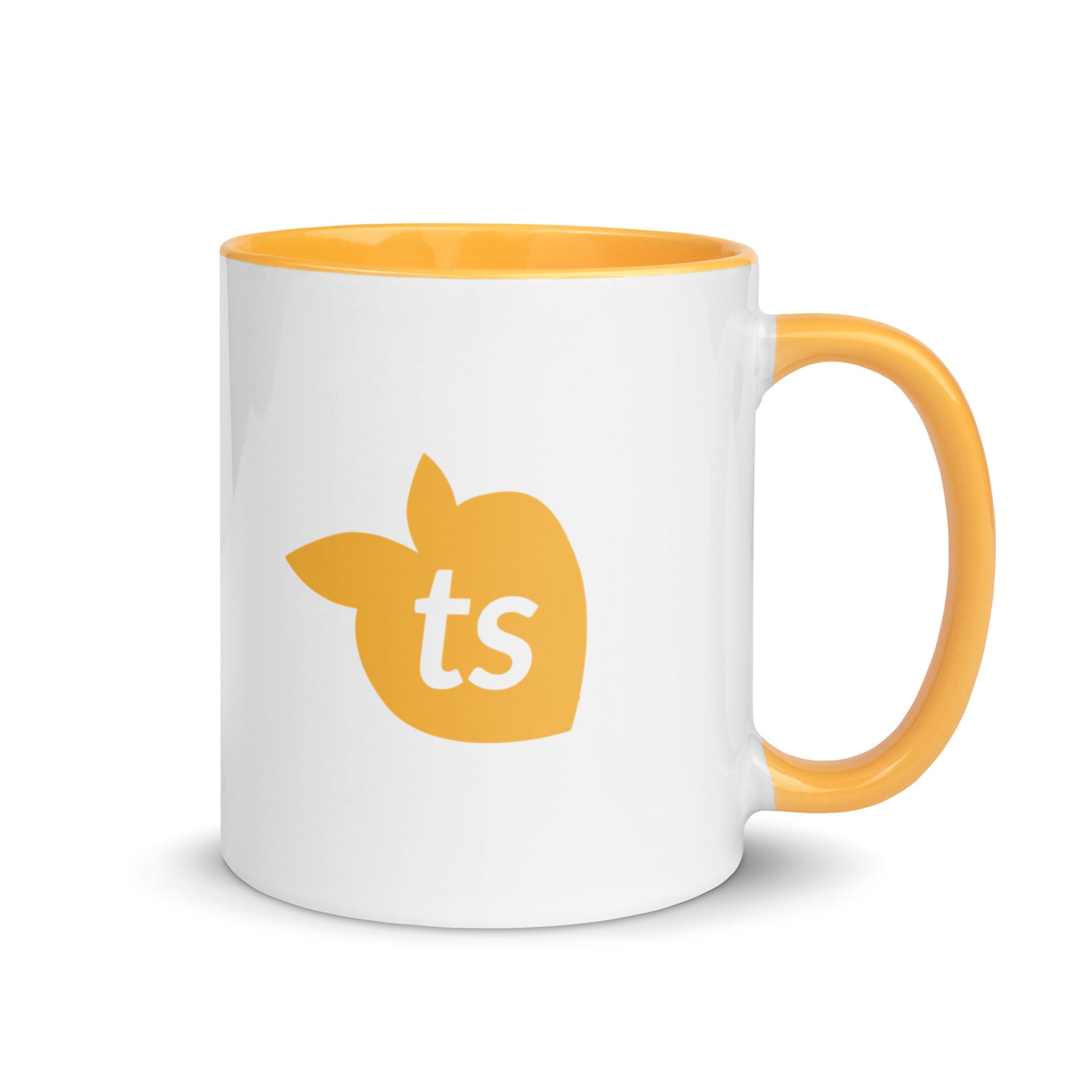 tsgabrielle • Tasse mit goldgelber Innenseite • Keramik • 325 ml