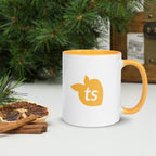 tsgabrielle • Tasse mit goldgelber Innenseite • Keramik • 325 ml