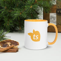 tsgabrielle® • Mug intérieur jaune doré • Céramique • 325 ml