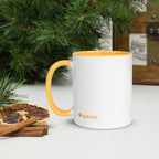 tsgabrielle • Tasse mit goldgelber Innenseite • Keramik • 325 ml