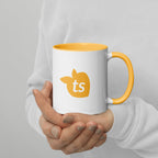 tsgabrielle • Tasse mit goldgelber Innenseite • Keramik • 325 ml