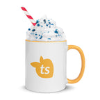 tsgabrielle • Tasse mit goldgelber Innenseite • Keramik • 325 ml