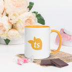 tsgabrielle • Tasse mit goldgelber Innenseite • Keramik • 325 ml