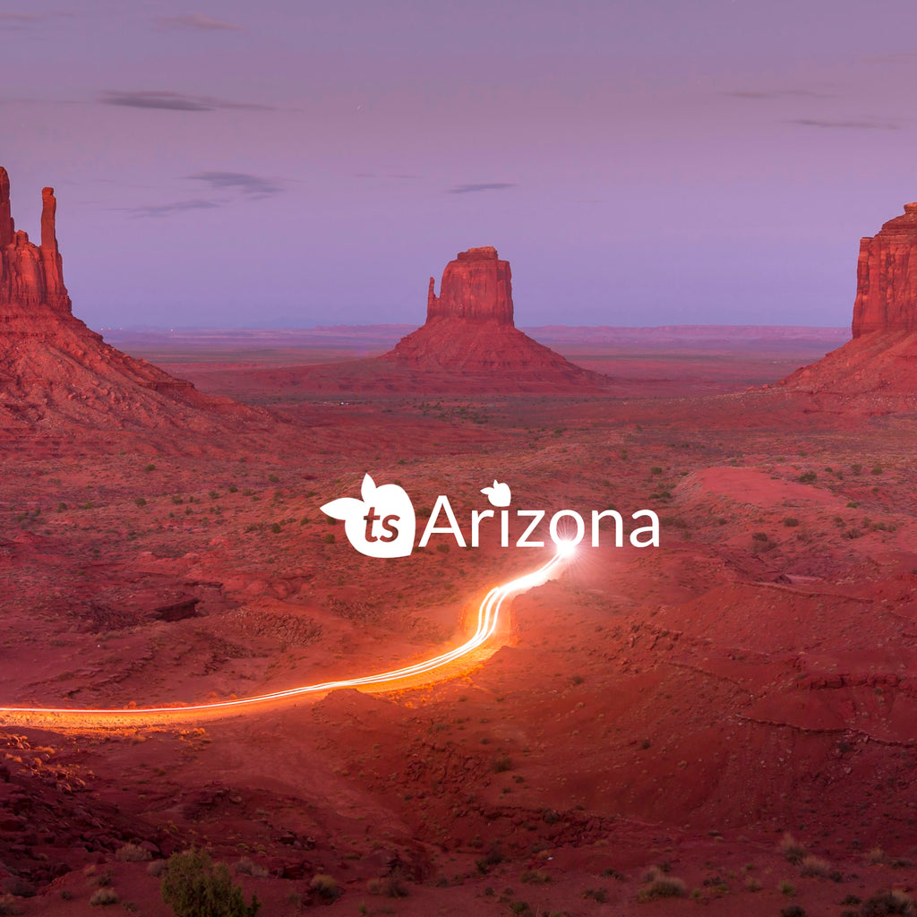 tsgabrielle® • Arizona - Tucson Mountain Range • Blasenfreier Aufkleber • 3 Größen