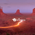 tsgabrielle® • Arizona - Tucson Mountain Range • Blasenfreier Aufkleber • 3 Größen