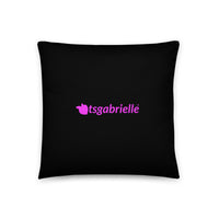 tsgabrielle® • Rose Flamant • Coussins • Noir • 3 Tailles