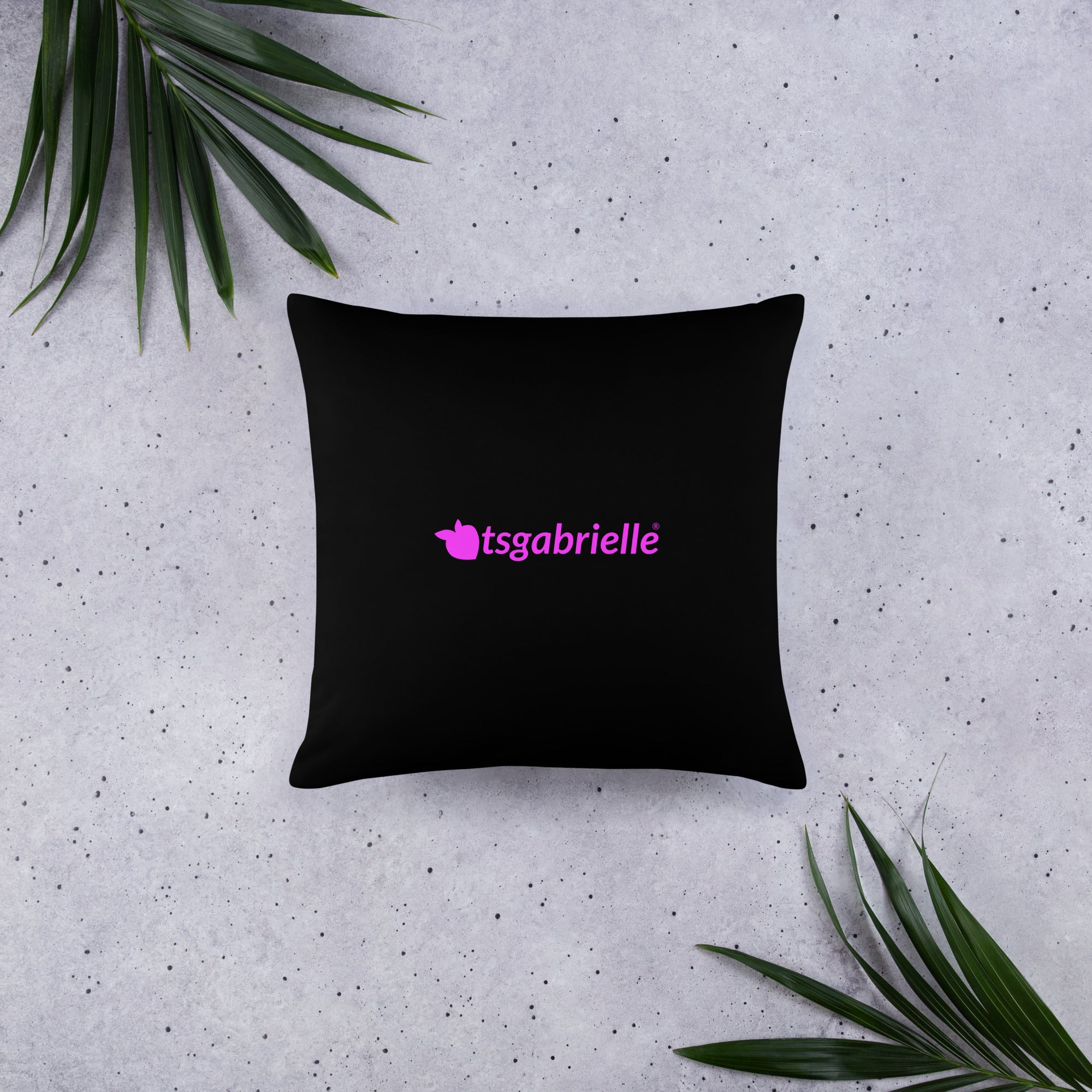 tsgabrielle® • Flamant Rose • Kissen • Schwarz • 3 Größen