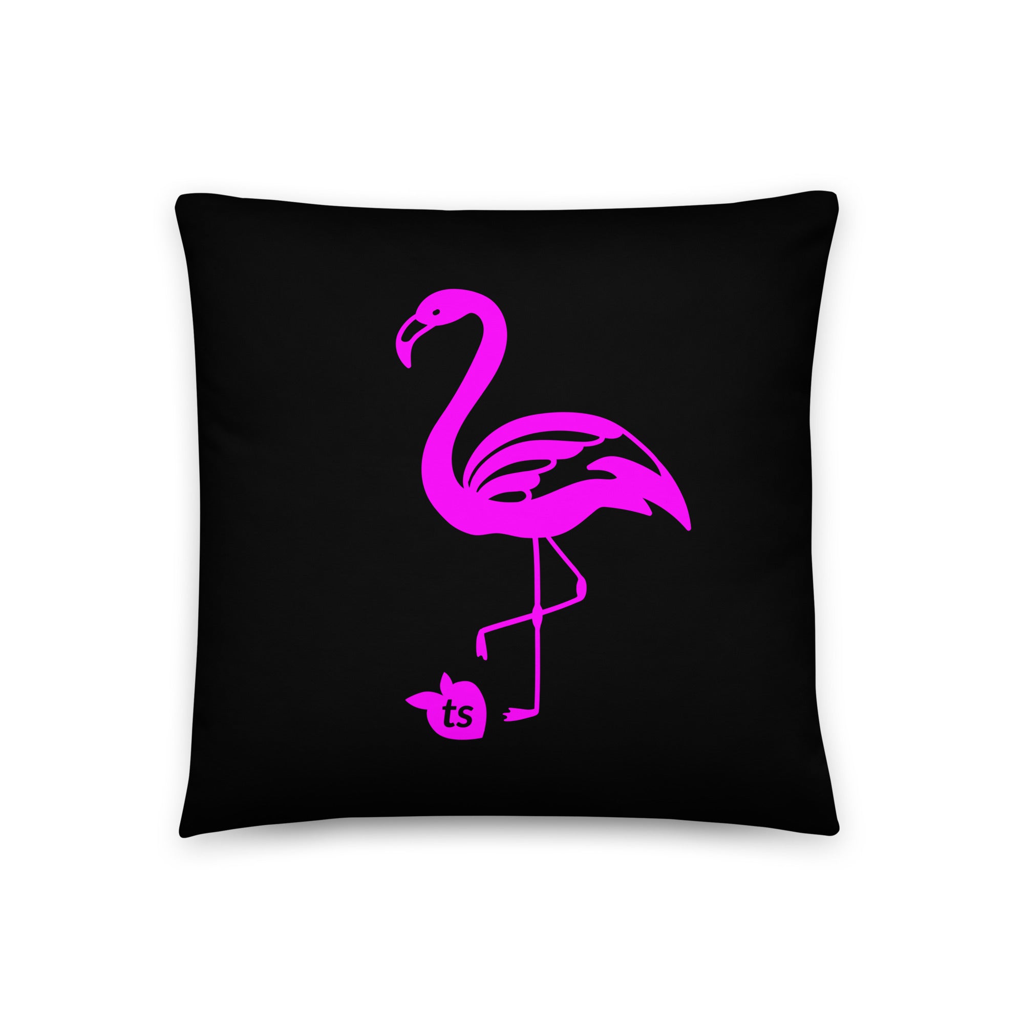 tsgabrielle® • Flamant Rose • Kissen • Schwarz • 3 Größen