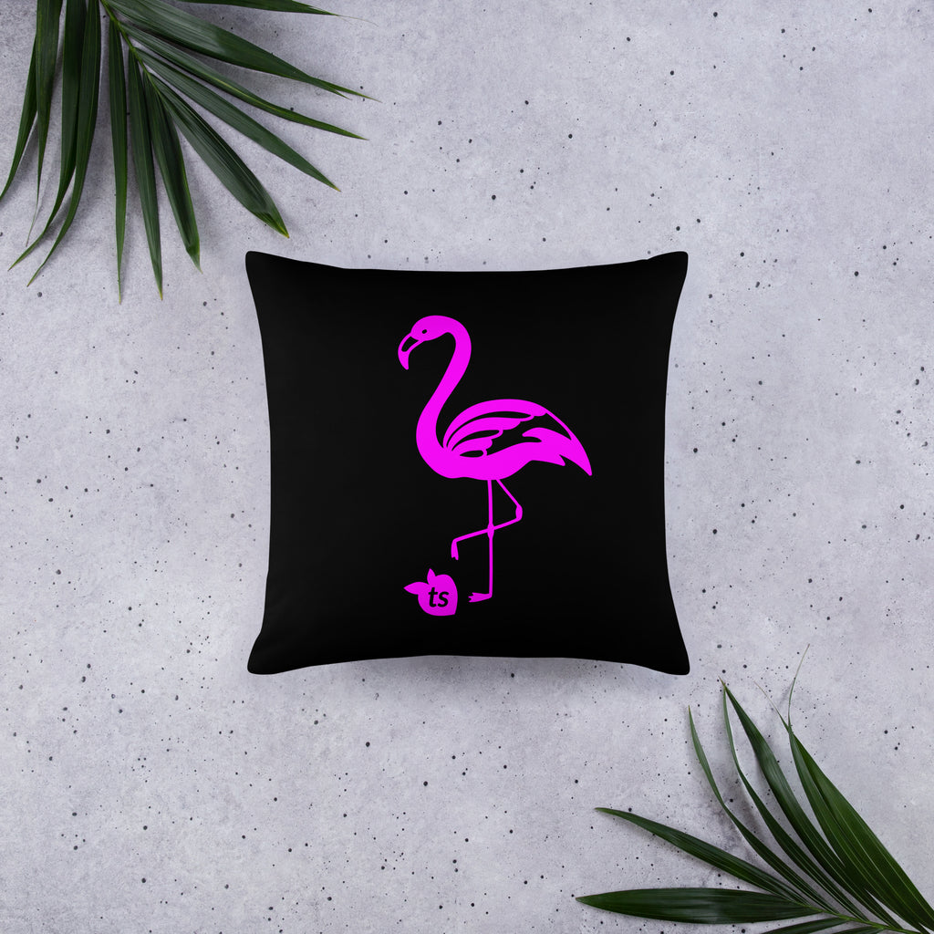 X - tsgabrielle® • Flamant Rose • Coussins • Noir • 3 Tailles
