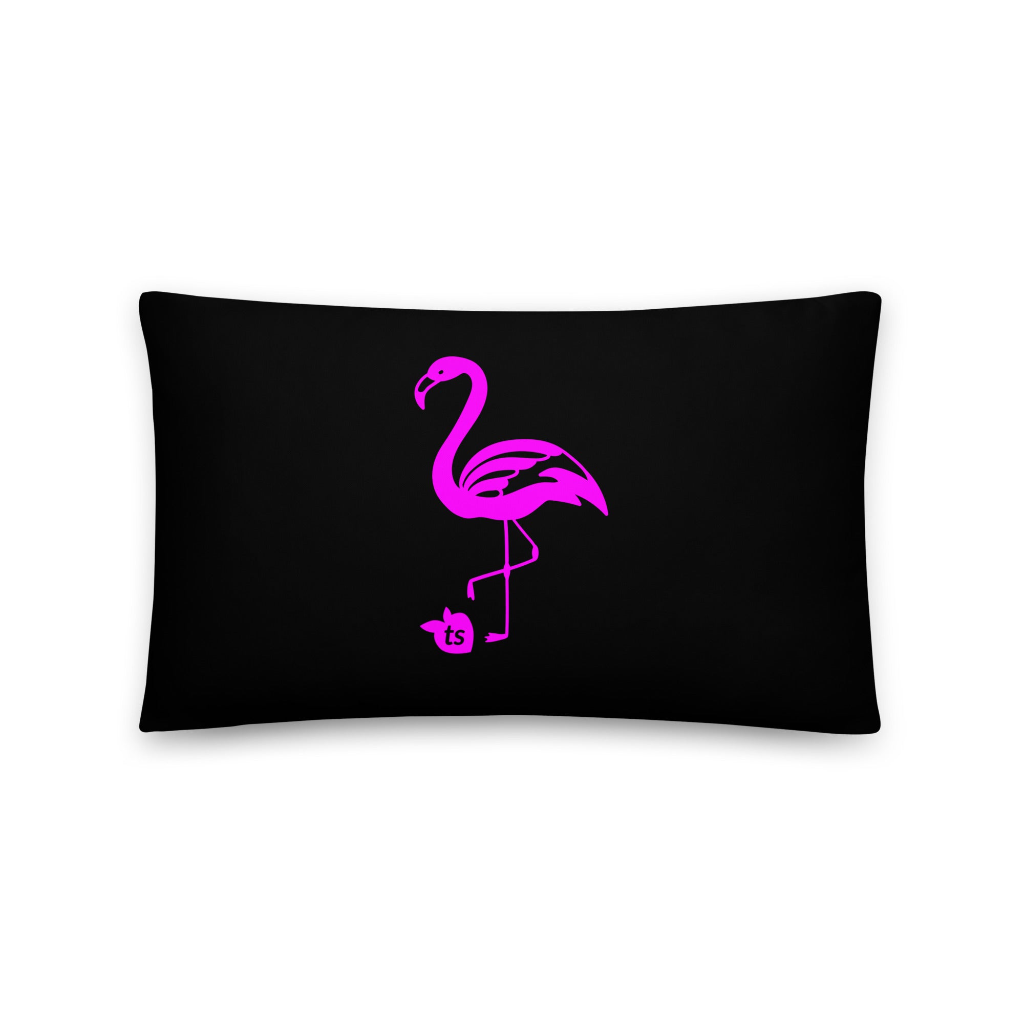 tsgabrielle® • Flamant Rose • Kissen • Schwarz • 3 Größen