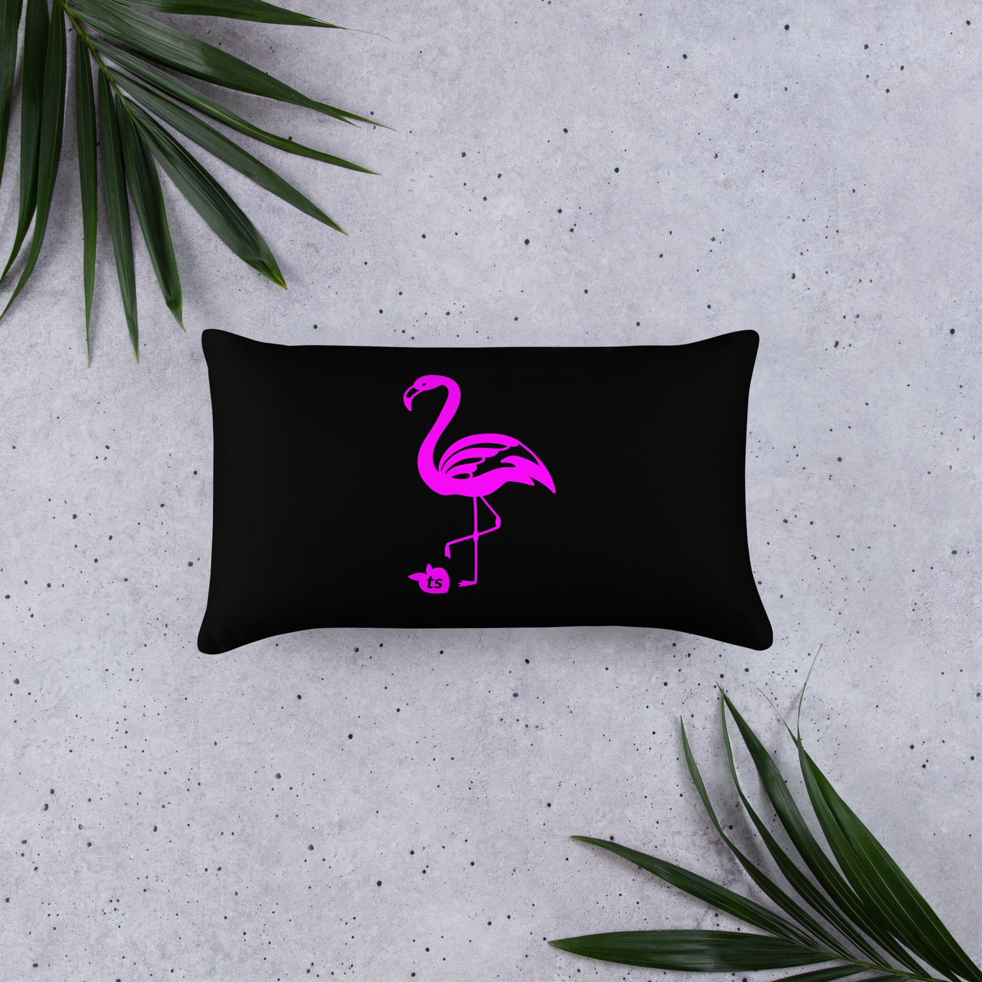 X - tsgabrielle® • Flamant Rose • Coussins • Noir • 3 Tailles