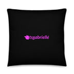 X - tsgabrielle® • Flamant Rose • Coussins • Noir • 3 Tailles