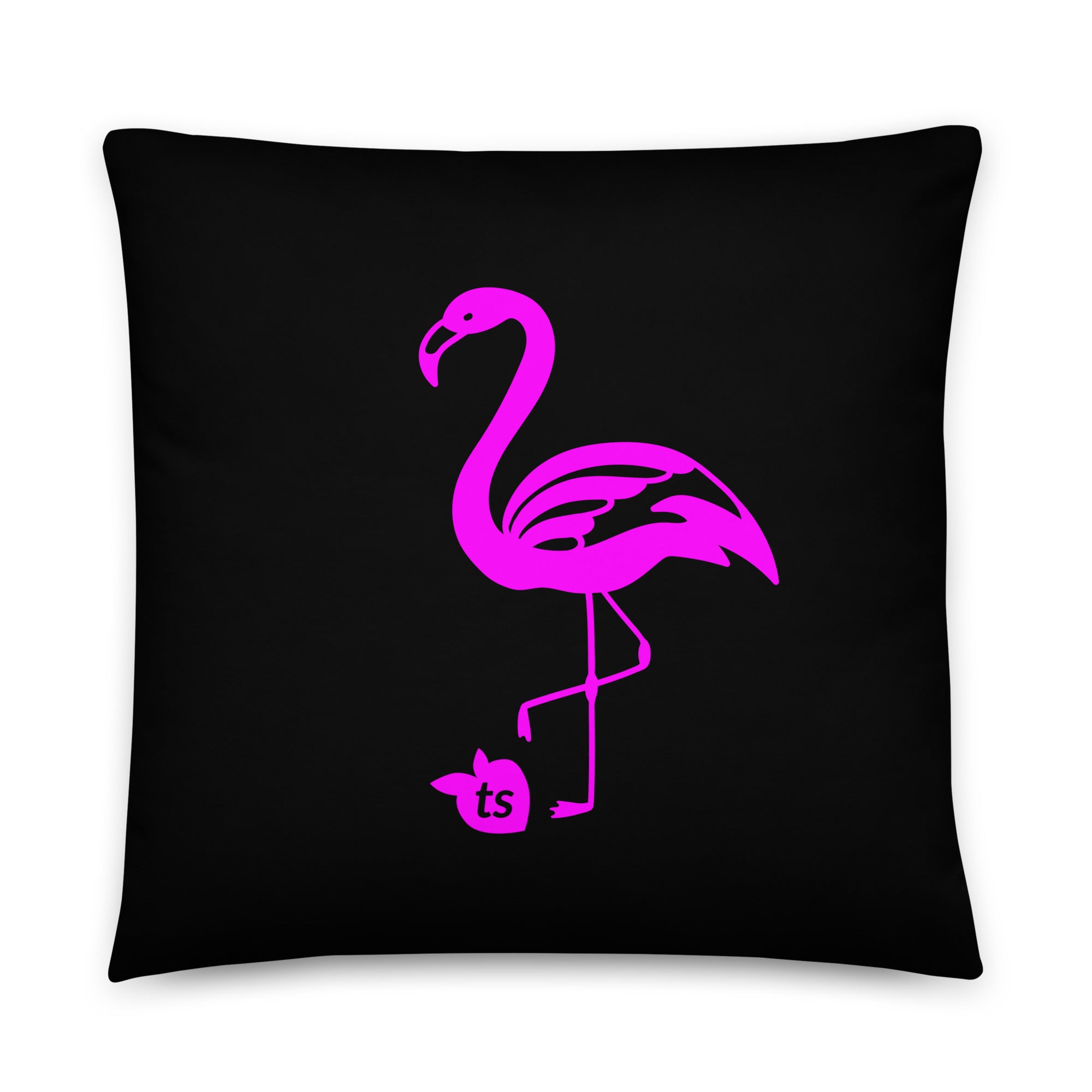tsgabrielle® • Flamant Rose • Kissen • Schwarz • 3 Größen