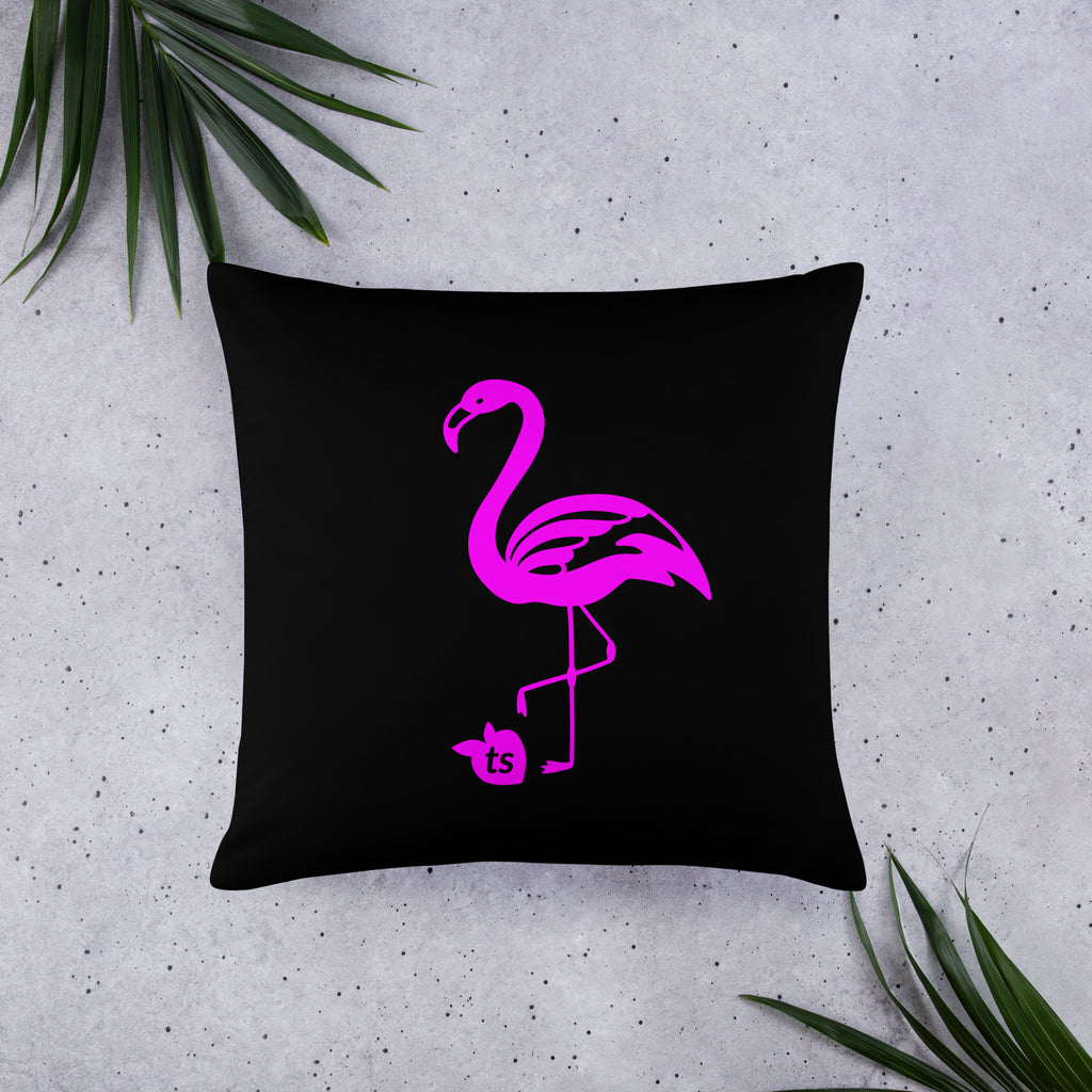 X - tsgabrielle® • Flamant Rose • Coussins • Noir • 3 Tailles