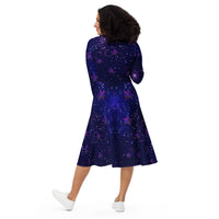 tsgabrielle® • For Her 👗 • 🌌✨Édition Spatiale • Cosmic Edition • Long Sleeve Midi Dress •
