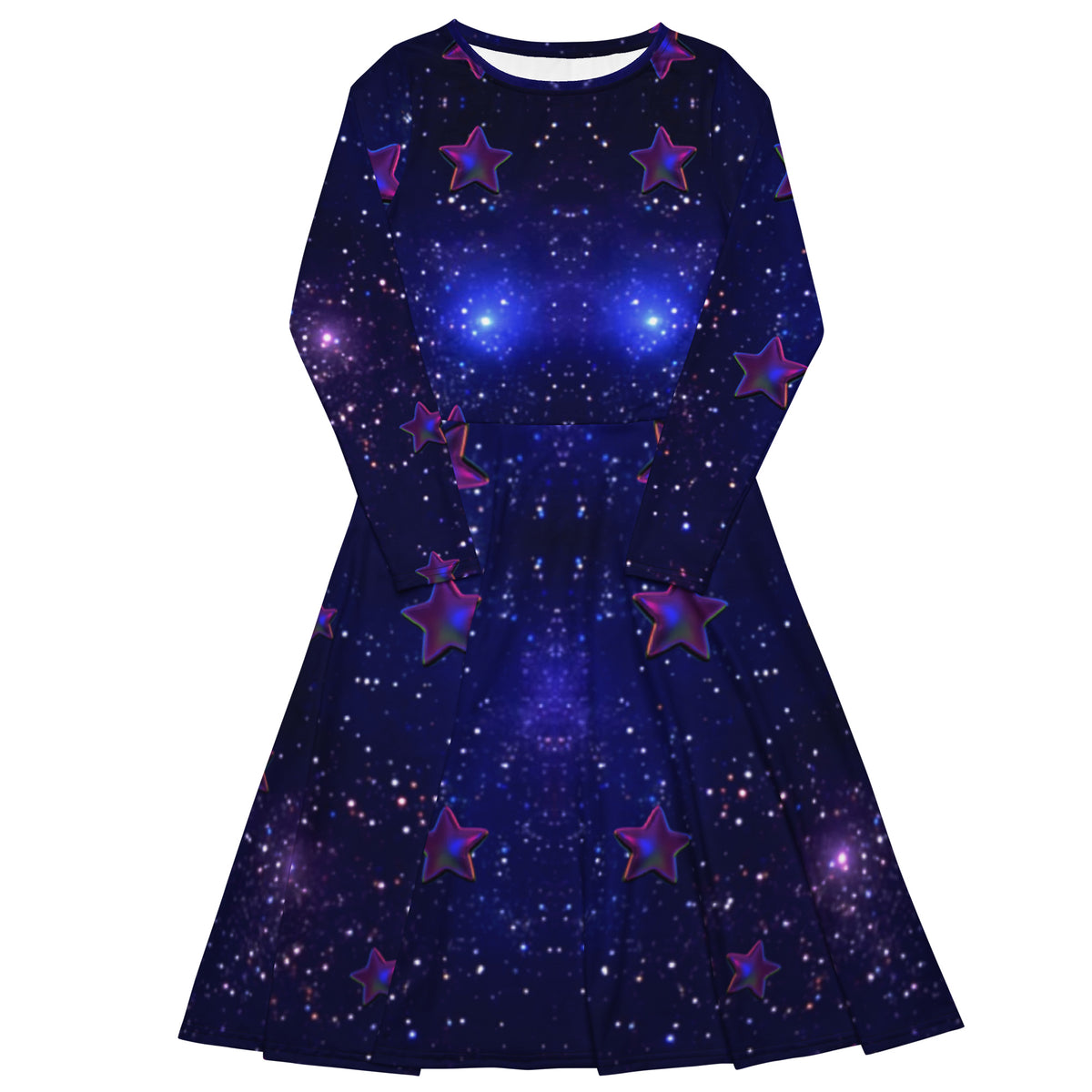 tsgabrielle® • For Her 👗 • 🌌✨Édition Spatiale • Cosmic Edition • Long Sleeve Midi Dress • Long Midi