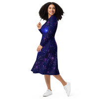 tsgabrielle® • For Her 👗 • 🌌✨Édition Spatiale • Cosmic Edition • Long Sleeve Midi Dress •