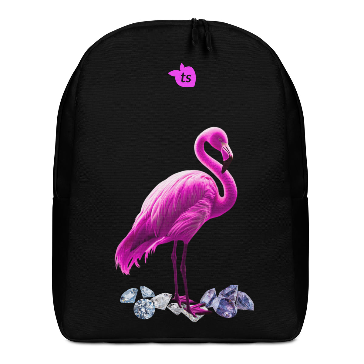 tsgabrielle® • Flamant 🦩 Rose • Minimalist Backpack • Black • Default Title