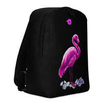 tsgabrielle® • Flamant 🦩 Rose • Minimalist Backpack • Black •