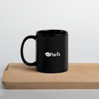tsgabrielle® • Paris • Mug Brillant • Noir • Céramique • 2 Tailles