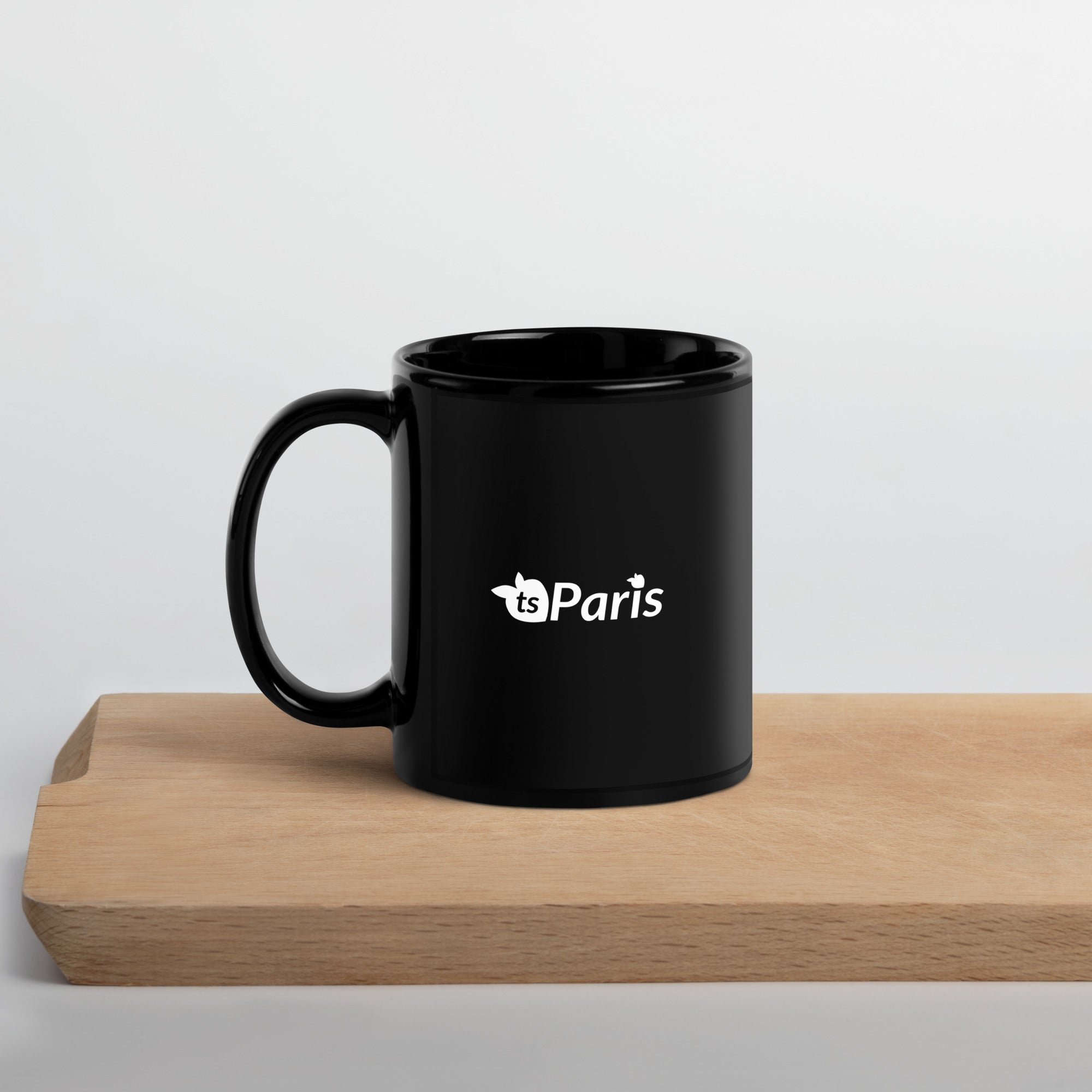 tsgabrielle® • Paris • Mug Brillant • Noir • Céramique • 2 Tailles