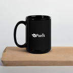 tsgabrielle® • Paris • Glänzende Tasse • Schwarz • Keramik • 2 Größen