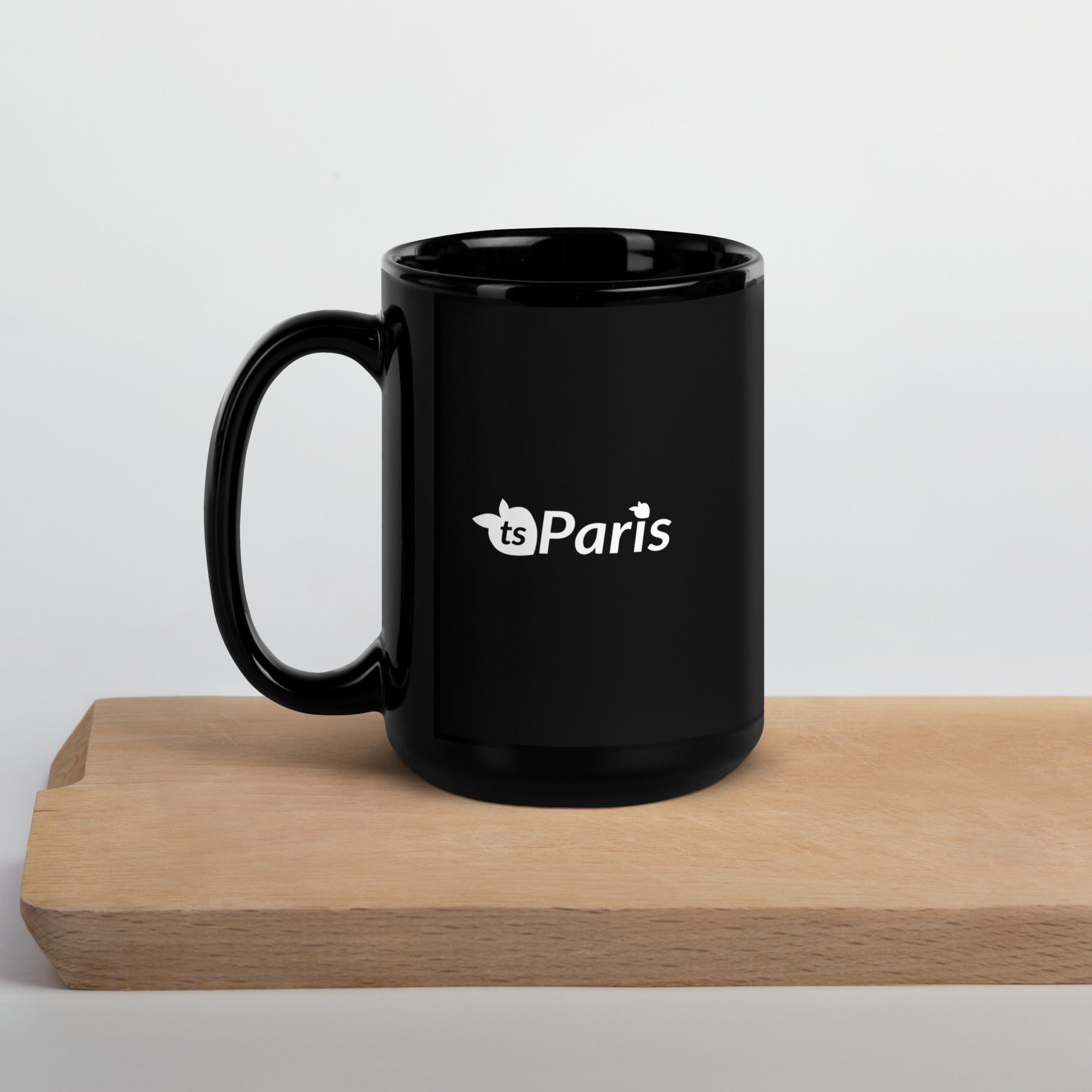 tsgabrielle® • Paris • Glänzende Tasse • Schwarz • Keramik • 2 Größen