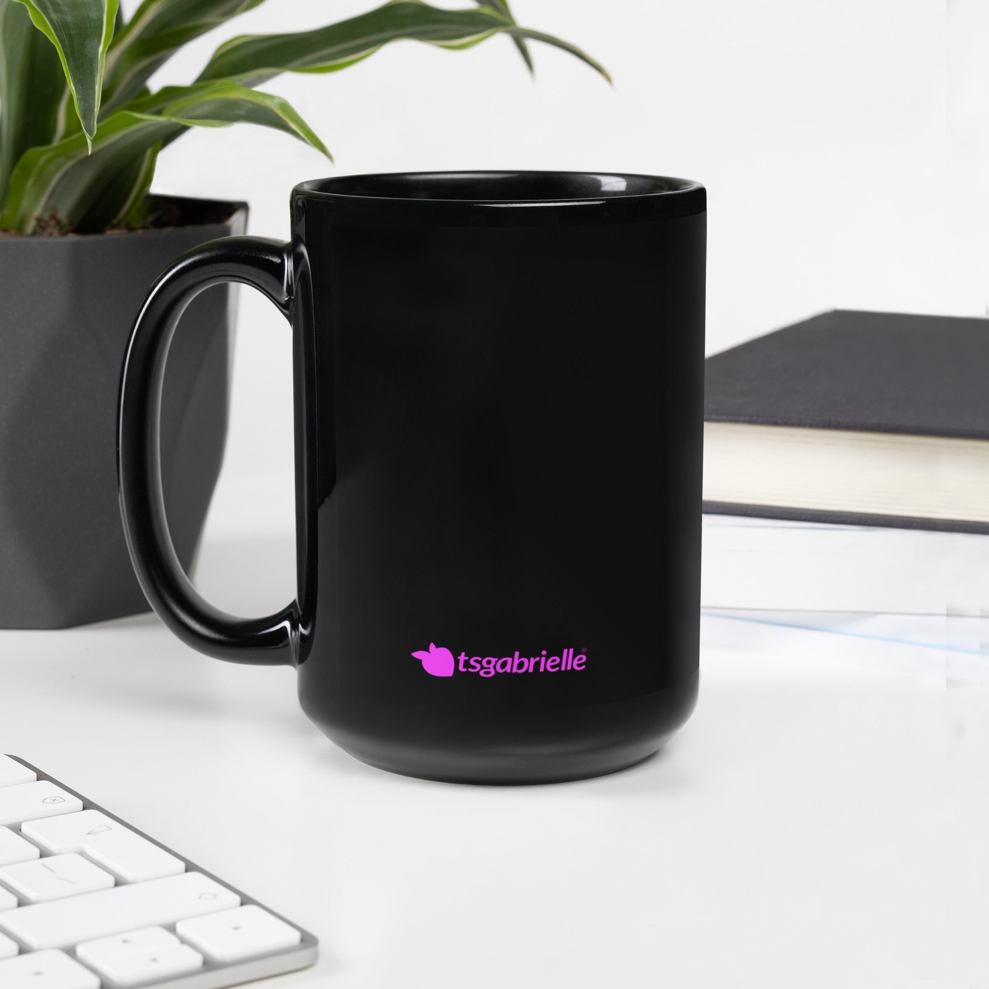 tsgabrielle® • Flamant 🦩 Rose • Glossy Mug • Black • Ceramic • 2 Sizes •