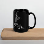 tsgabrielle® • Paris • Glänzende Tasse • Schwarz • Keramik • 2 Größen