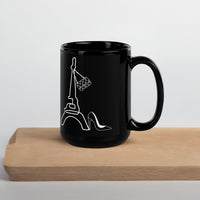 tsgabrielle® • Paris • Mug Brillant • Noir • Céramique • 2 Tailles