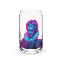 tsgabrielle® • Paris - Marie Antoinette • Can-Shaped Glass • 473 ml • 2 Options • 16 oz With Lid & Straw Clear Glass