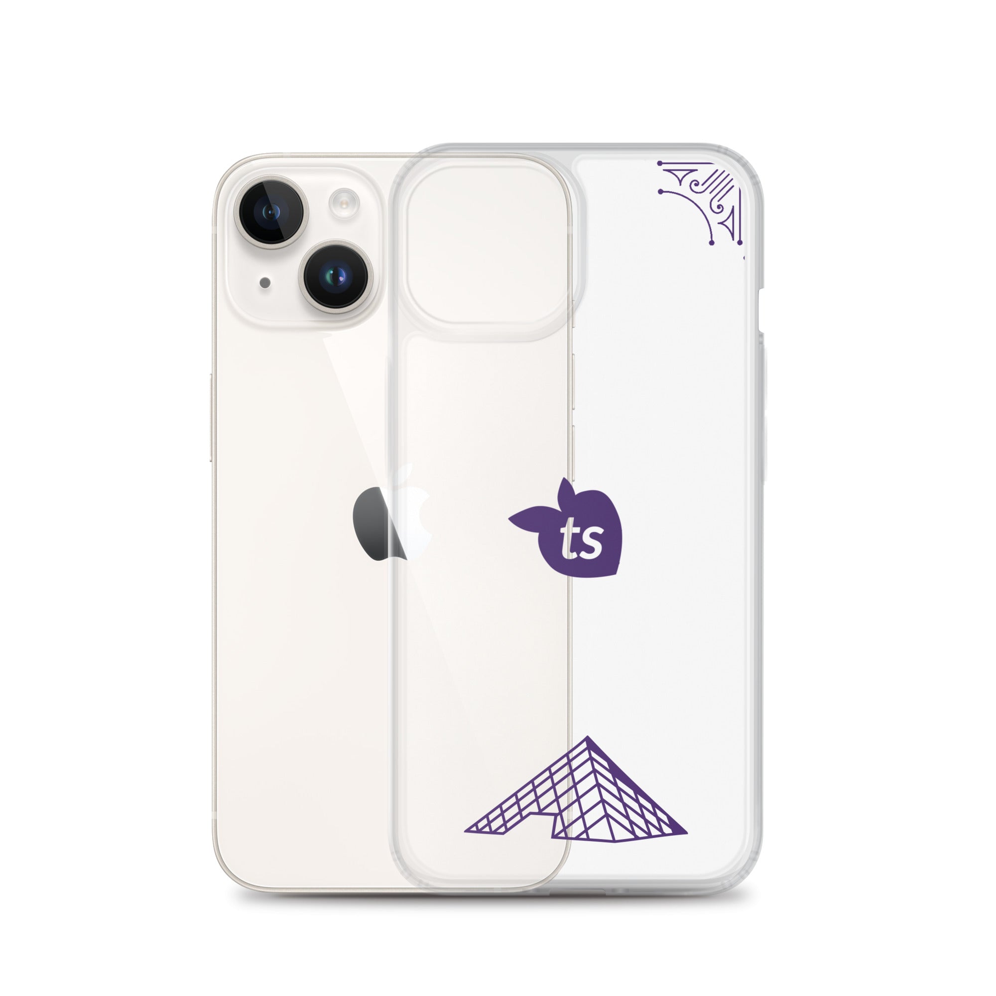 tsgabrielle® • Paris - The Louvre Pyramid • Clear Case Compatible with iPhone® • Latest Models •