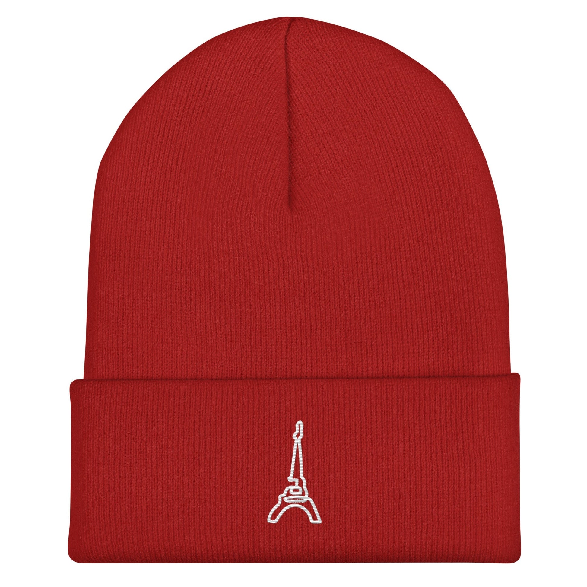 tsgabrielle™ • tsgabrielle™ • Trans / Women's Cuffed Beanie Red (Paris) • Hats • Trans / Women's Cuffed Beanie Red (Paris) • TSG3 - PA04 - 2400070 •