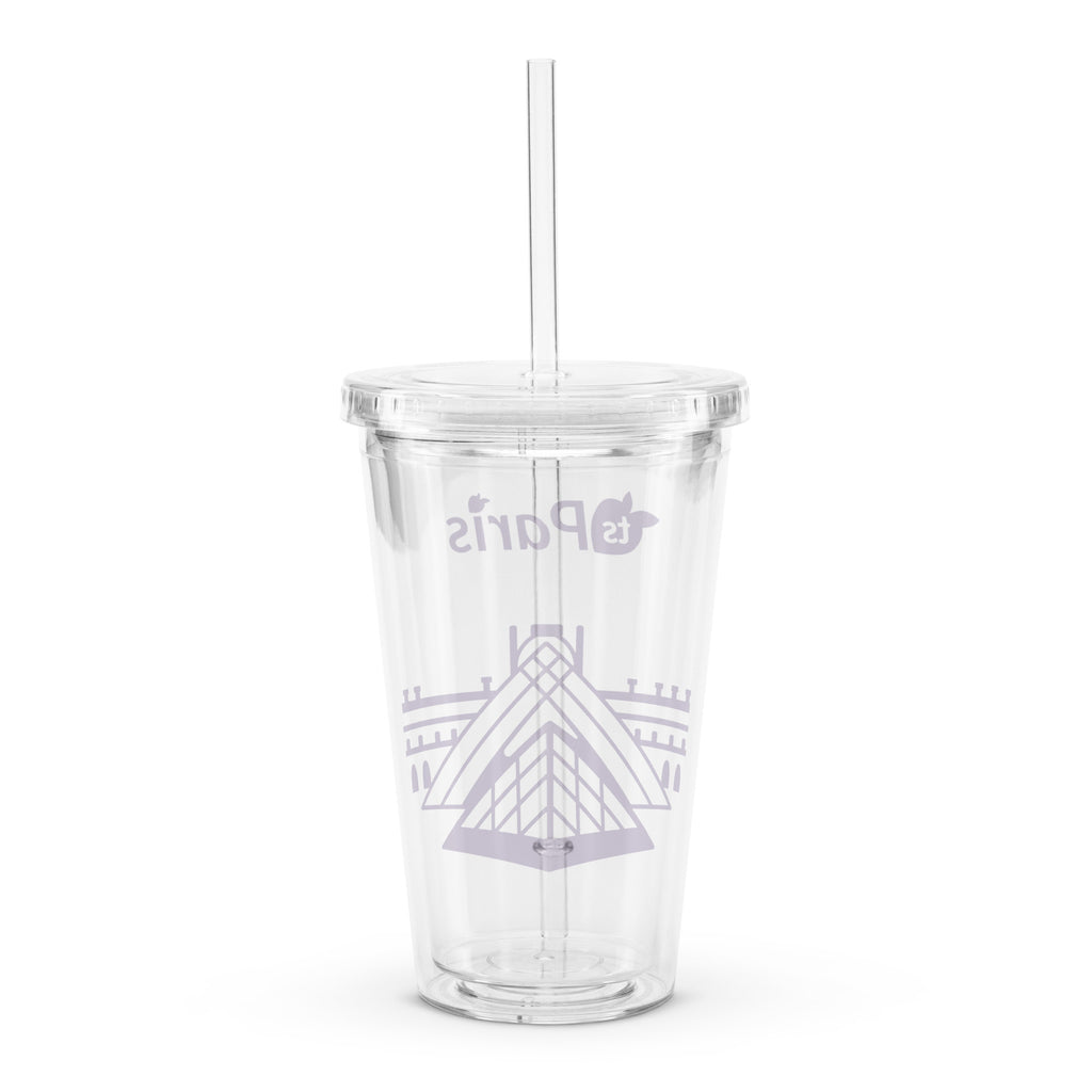 tsgabrielle® • Paris – Die Louvre-Pyramide • Plastikbecher • Transparent • 590 ml