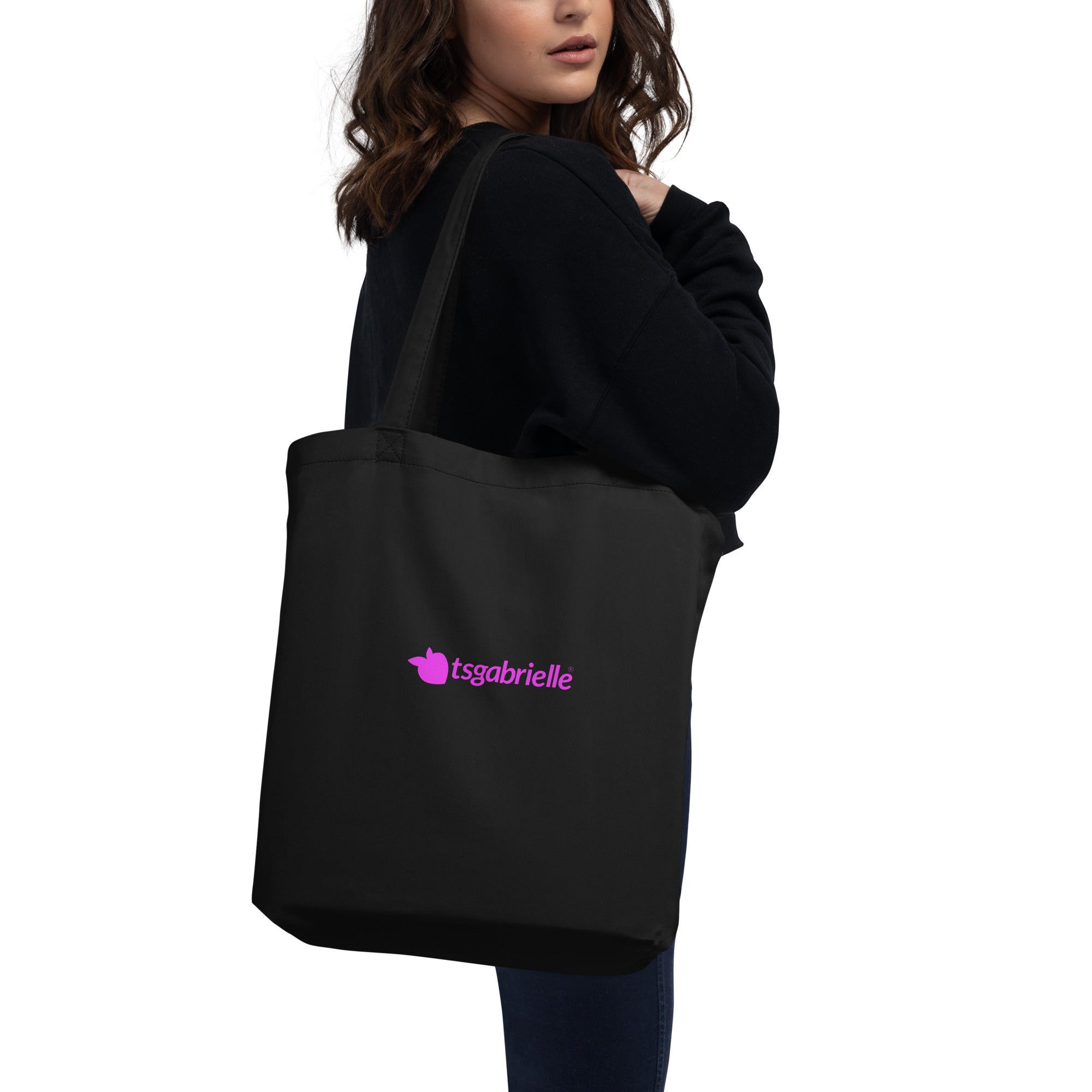 tsgabrielle® • Flamant 🦩 Rose • Bag • Black • 100% Cotton Organic •