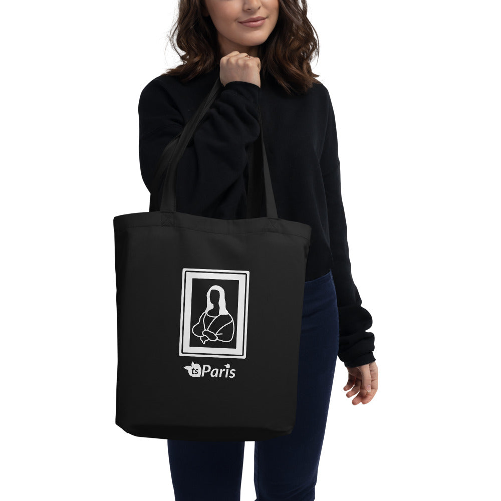 tsgabrielle® • Paris - Da Vinci • Tote Bag • Black • 100% Cotton Organic •