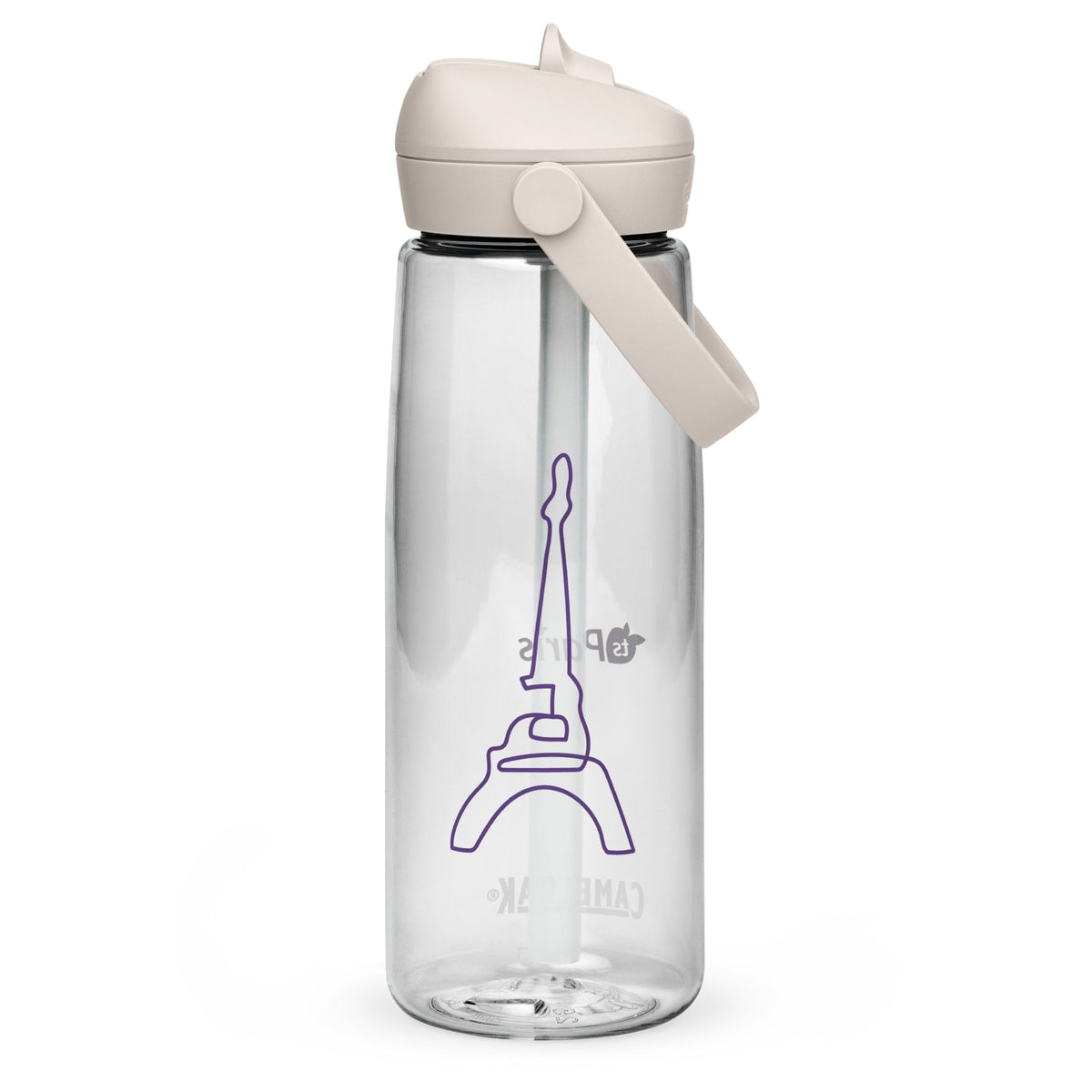 CamelBak® Eddy® by tsgabrielle® • Paris - La Tour Eiffel • Sports Water Bottle • Flip Straw • Clear • 739 ml • 739 ml Clear Plastic
