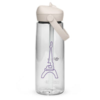 CamelBak® Eddy® by tsgabrielle® • Paris - La Tour Eiffel • Sports Water Bottle • Flip Straw • Clear • 739 ml • 739 ml Clear Plastic