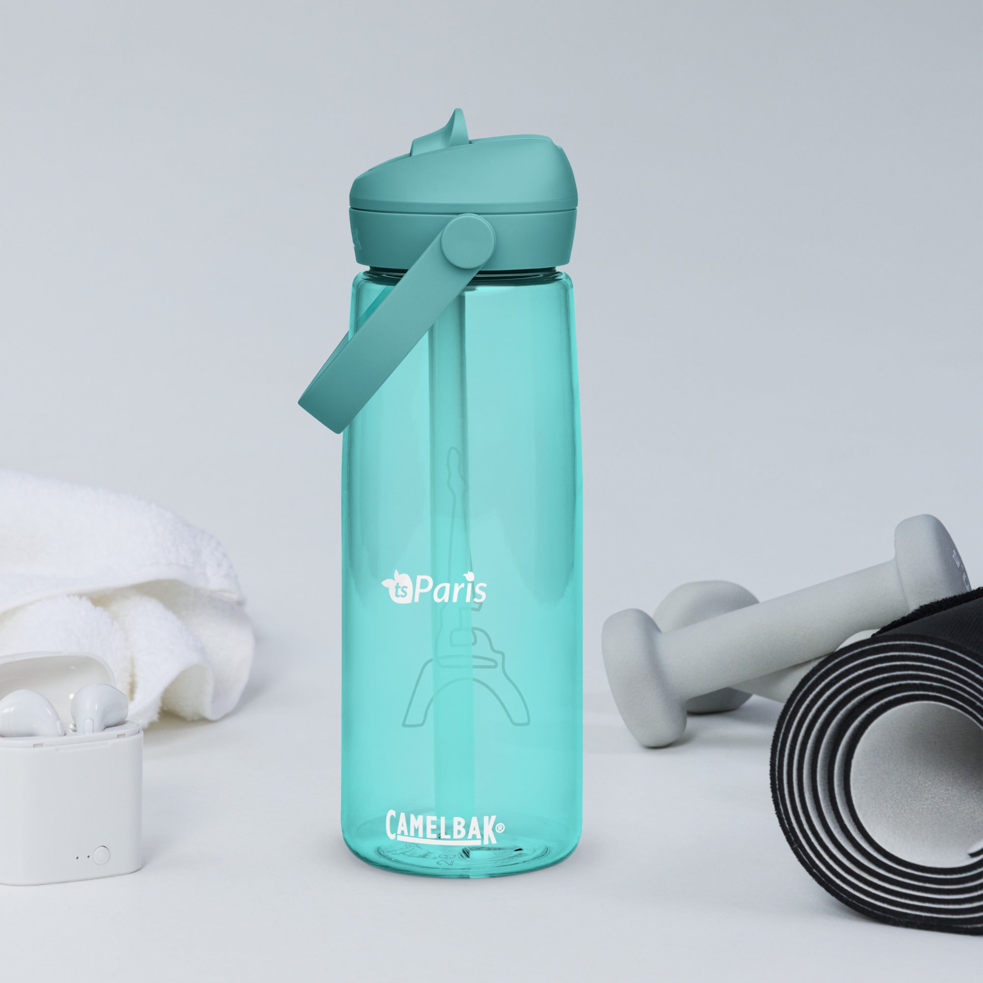 CamelBak® Eddy® by tsgabrielle® • Paris - La Tour Eiffel • Sports Water Bottle • Flip Straw • 4 Colors • 25 oz •