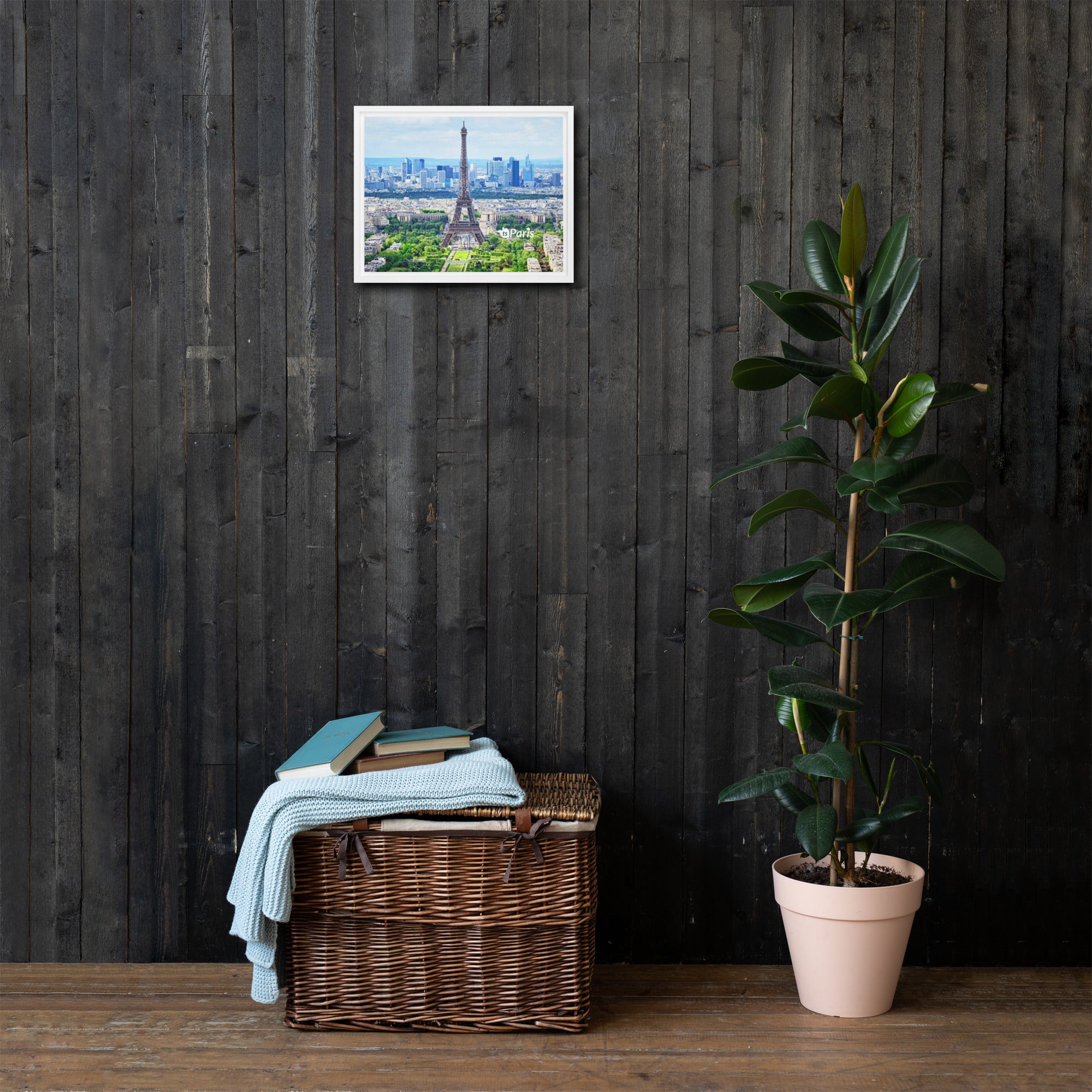 tsgabrielle® • Paris – La Tour Eiffel • Gerahmte Leinwand • 28 x 36 cm