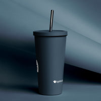 tsgabrielle® • Insulated Tumbler with a Straw • Dark Navy • 20 oz •