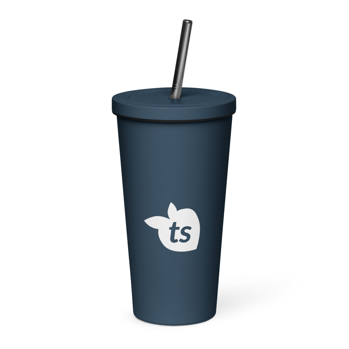 tsgabrielle® • Insulated Tumbler with a Straw • Dark Navy • 20 oz • Navy Tumbler Stainless steel