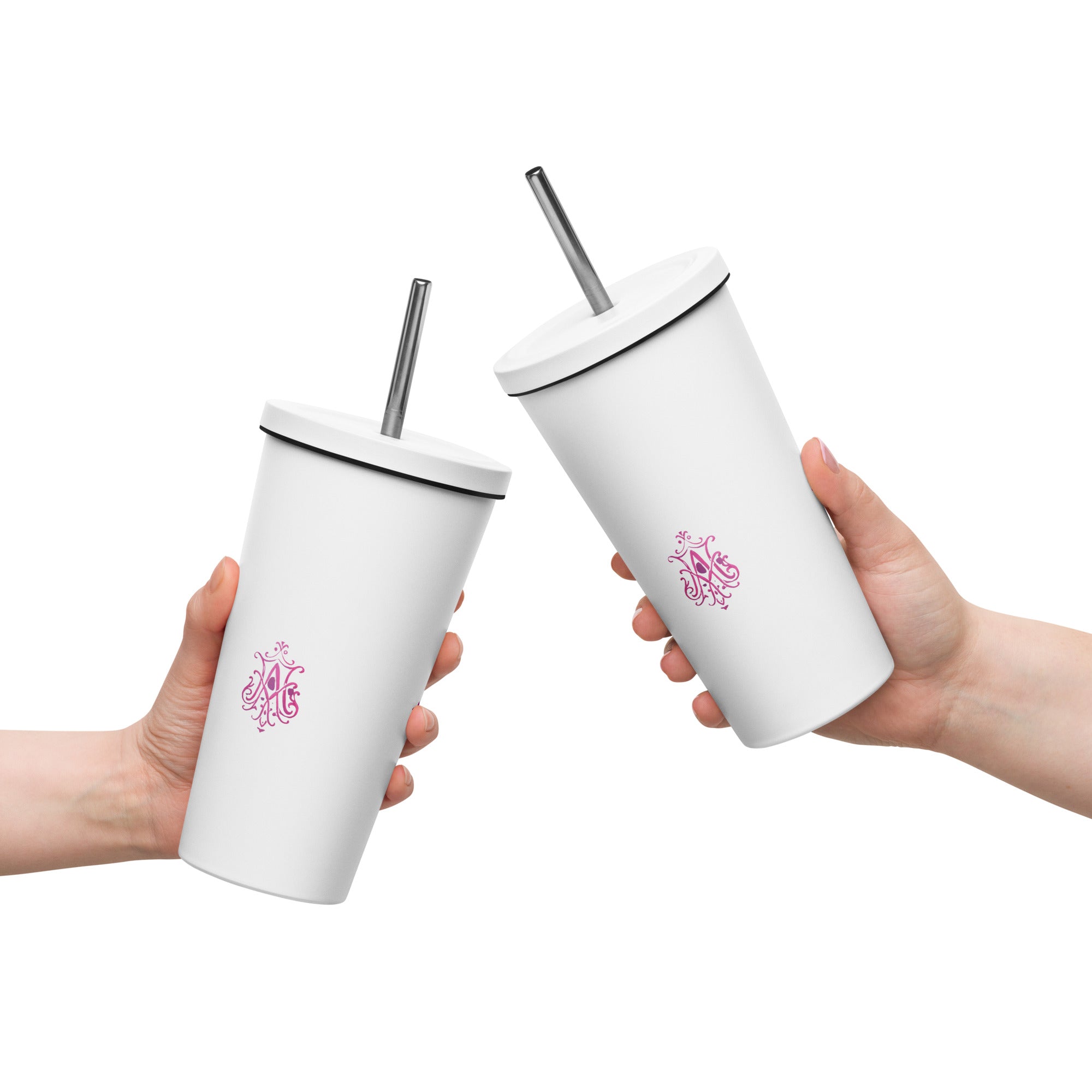 tsgabrielle® • Paris - Marie Antoinette • Tumbler • Stainless Steel • White • 20 oz •