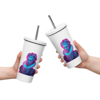 tsgabrielle® • Paris - Marie Antoinette • Tumbler • Stainless Steel • White • 20 oz •