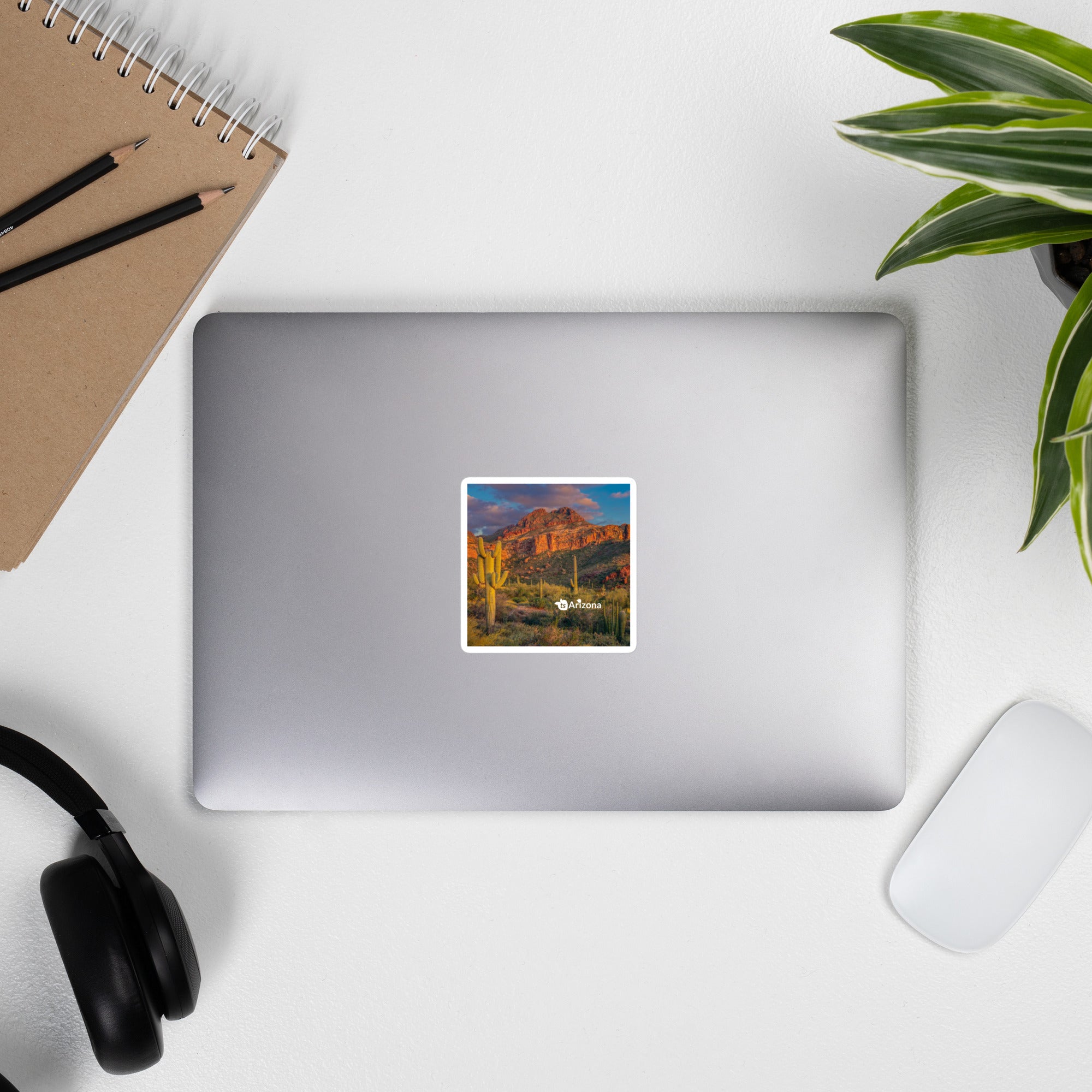 tsgabrielle® • Arizona - Tucson Mountain Range • Blasenfreier Aufkleber • 3 Größen