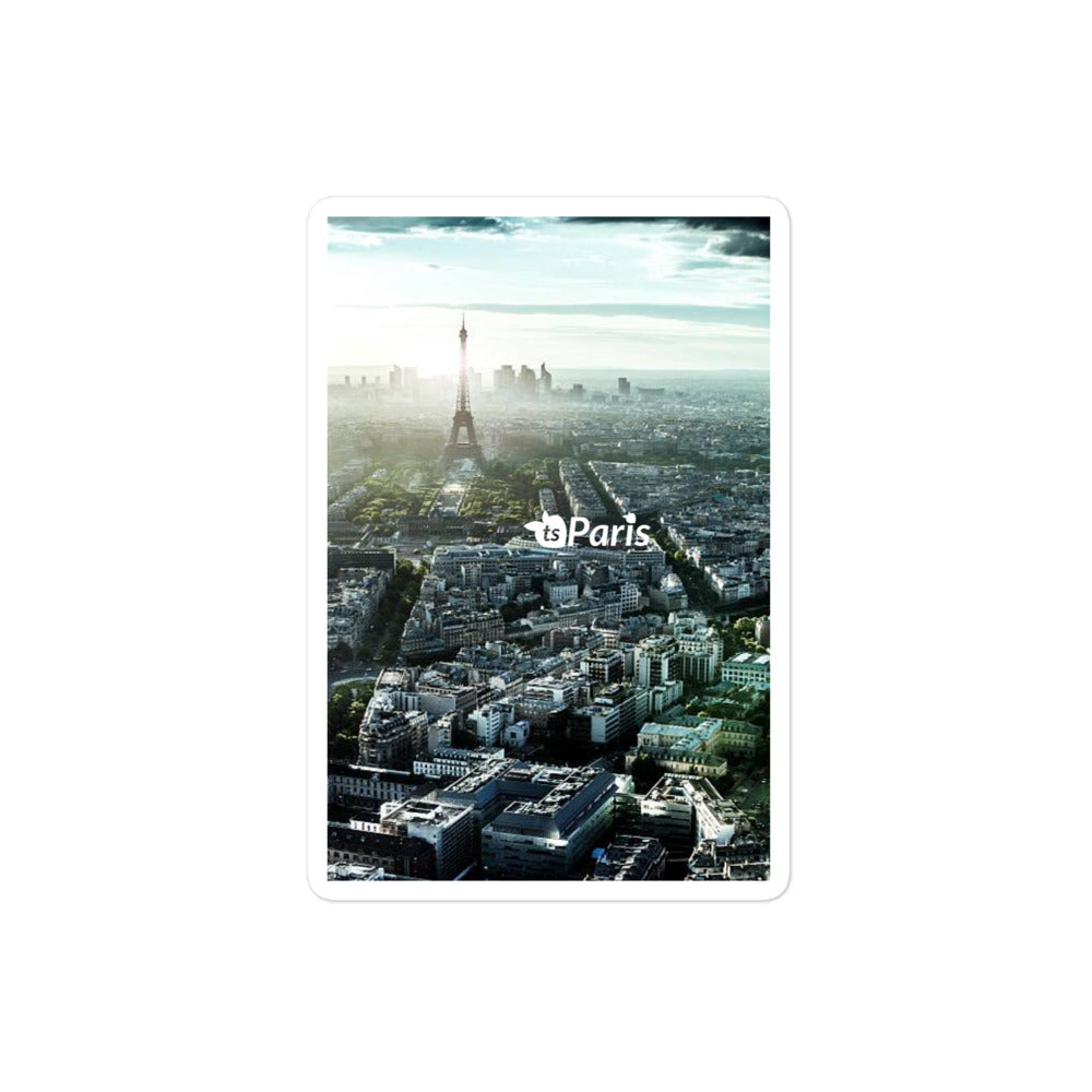 tsgabrielle® • Paris – Panoramablick • Blasenfreier Aufkleber • 3 Größen