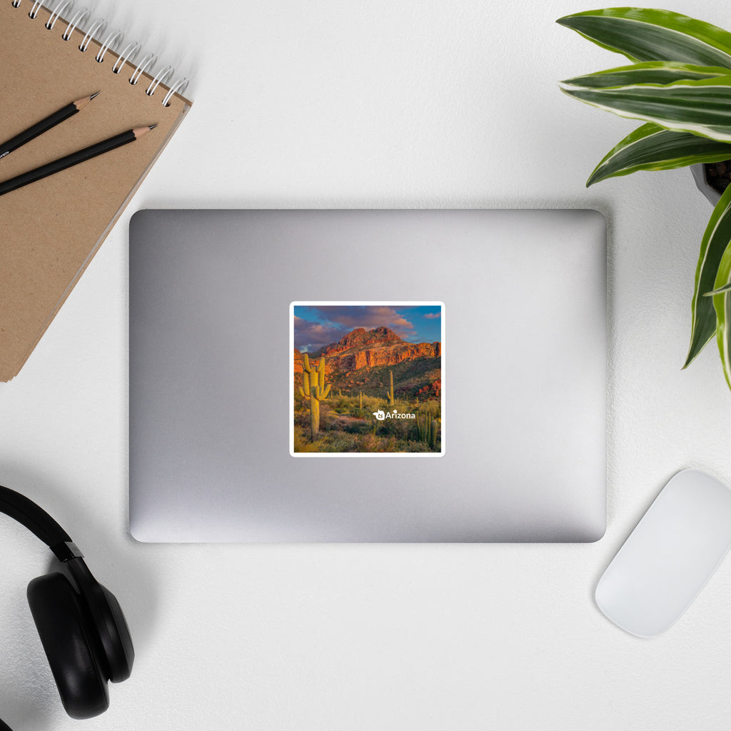 tsgabrielle® • Arizona - Tucson Mountain Range • Blasenfreier Aufkleber • 3 Größen