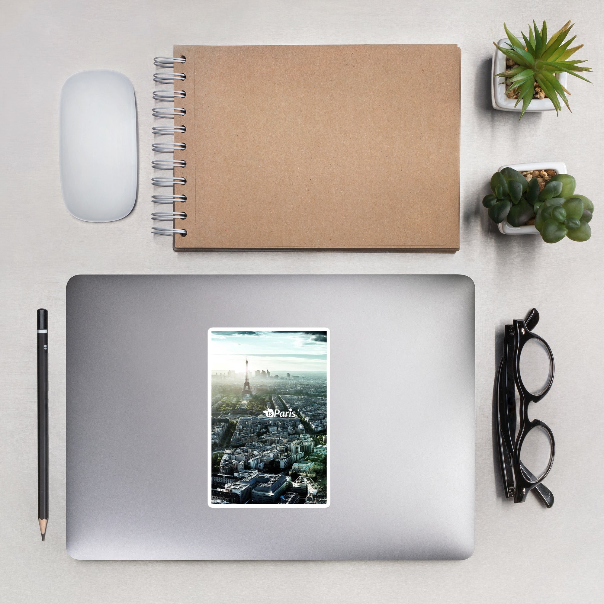 tsgabrielle® • Paris – Panoramablick • Blasenfreier Aufkleber • 3 Größen