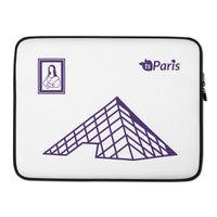tsgabrielle® • Paris - La Pyramide du Louvre • Housse pour ordinateur portable • 2 tailles - 13" et 15"